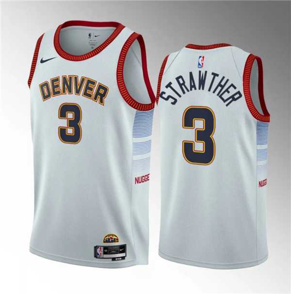 Men's Denver Nuggets #3 Julian Strawther White 2023 Draft Icon Edition Stitched Basketball Jersey Dzhi ,We sell and wholesale Men's Denver Nuggets #3 Julian Strawther White 2023 Draft Icon Edition Stitched Basketball Jersey Dzhi  on line form chian!